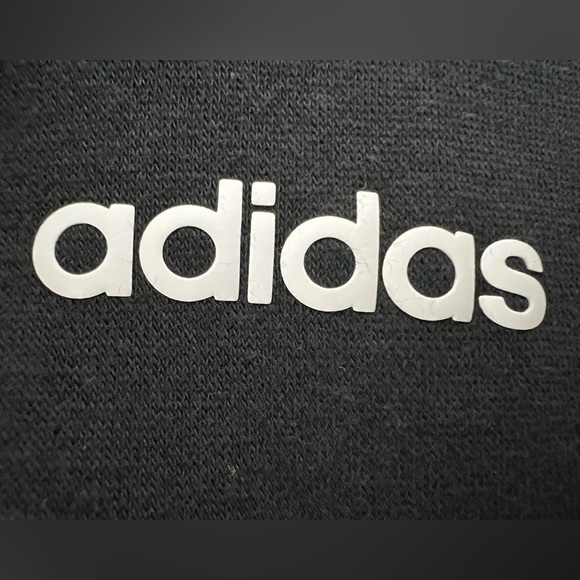 Adidas Black Crewneck Sweatshirt with 3 White Stripes - Picture 4 of 7